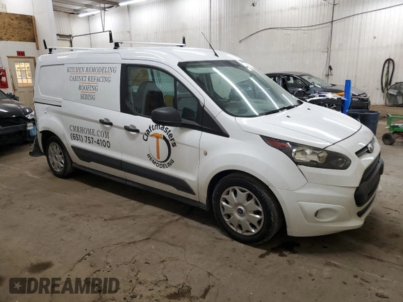 2015 Ford Transit Connect XLT with VIN NM0LS7F78F1179862, listed as a Copart auction lot 88513525 with 85,360 mi miles and Salvage title. Bid and sale history available at DreamBid. Image 4.
