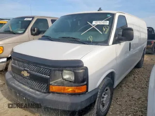 2017 Chevrolet Express Cargo Van with VIN 1GCZGHFGXG1335972, listed as a Copart auction lot 48762405 with 138,939 mi miles and Clean Title. Bid and sale history available at carsss.com. Image 1.