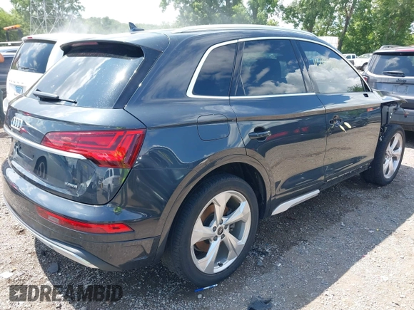 2021 Audi Q5 Premium Plus with VIN WA1BAAFY4M2062482, listed as a IAAI auction lot 42539165 with 40,312 mi miles and . Bid and sale history available at DreamBid. Image 4.