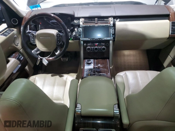 2017 Land Rover Range Rover HSE with VIN SALGS2FV1HA373098, listed as a Copart auction lot 53169525 with 87,037 mi miles and Salvage title. Bid and sale history available at DreamBid. Image 8.