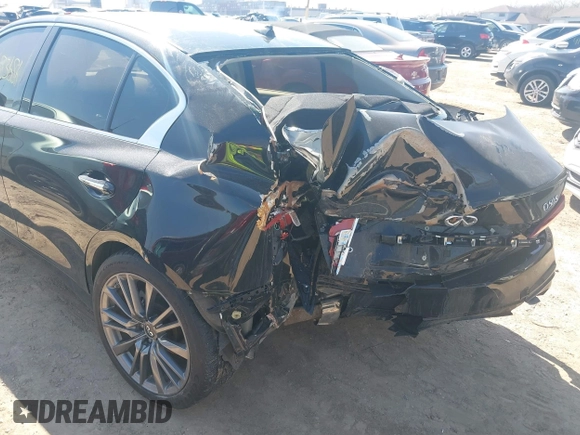 2019 Infiniti Q50 3.0t LUXE with VIN JN1EV7AR6KM591124, listed as a IAAI auction lot 41683686 with 66,529 mi miles. Bid and sale history available at carsss.com. Image 17.