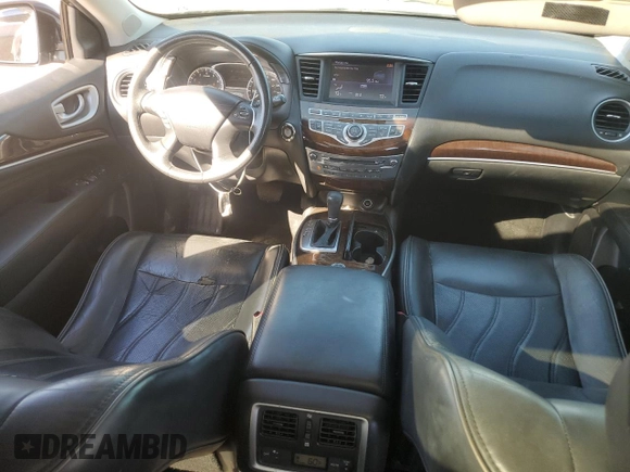 2013 Infiniti JX35 with VIN 5N1AL0MNXDC321819, listed as a Copart auction lot 74062434 with 125,483 mi miles and Salvage Title. Bid and sale history available at carsss.com. Image 8.