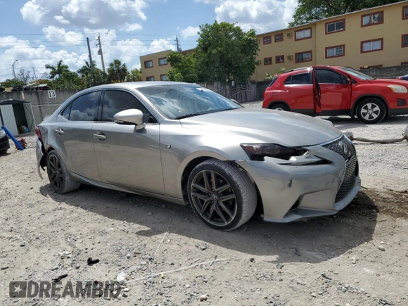 2015 Lexus IS 250 with VIN JTHBF1D20F5077891, listed as a Copart auction lot 53798835 with 126,813 mi miles and Salvage Title. Bid and sale history available at carsss.com. Image 4.