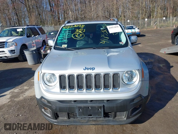 2017 Jeep Renegade Limited с VIN ZACCJBDB7HPE87317, выставлен на аукционе IAAI как лот 41853098 с пробегом 88 638 миль миль и . История ставок и продаж доступна на DreamBid. Изображение 12.