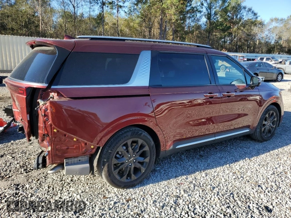 2024 Kia Carnival SX with VIN KNDNE5H3XR6338700, listed as a Copart auction lot 81567924 with 8,498 mi miles and Non Repairable. Bid and sale history available at DreamBid. Image 3.