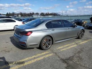 2020 BMW 7 Series 750i xDrive with VIN WBA7U2C07LCD59553, listed as a Copart auction lot 86826964 with 0 mi miles and Salvage Title. Bid and sale history available at carsss.com. Image 3.