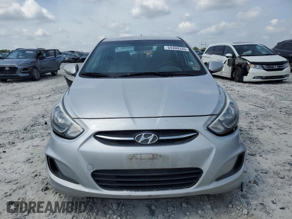 2015 Hyundai Accent GLS with VIN KMHCT4AE8FU907386, listed as a Copart auction lot 54400335 with 86,951 mi miles and Salvage Title. Bid and sale history available at DreamBid. Image 5.