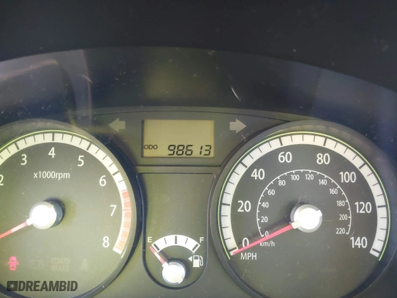2009 Kia Rio SX with VIN KNADE223296523842, listed as a IAAI auction lot 42024905 with 98,613 mi miles. Bid and sale history available at carsss.com. Image 7.