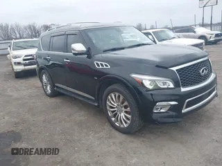 2016 Infiniti QX80 with VIN JN8AZ2NE7G9125856, listed as a IAAI auction lot 41480843 with 148,375 mi miles. Bid and sale history available at carsss.com. Image 1.
