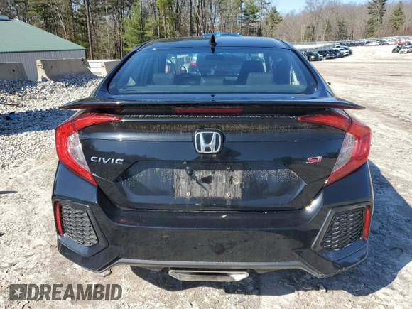 2018 Honda Civic Si with VIN 2HGFC1E50JH705875, listed as a Copart auction lot 49696525 with 105,061 mi miles and Salvage Title. Bid and sale history available at DreamBid. Image 6.