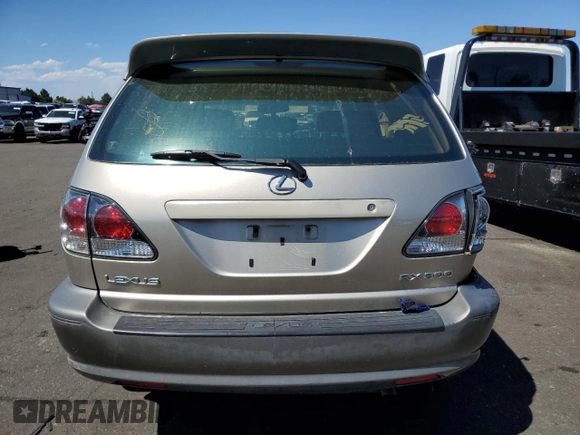 2002 Lexus RX 300 with VIN JTJGF10U620144786, listed as a Copart auction lot 65256724 with 276,954 mi miles and Non Repairable. Bid and sale history available at carsss.com. Image 6.