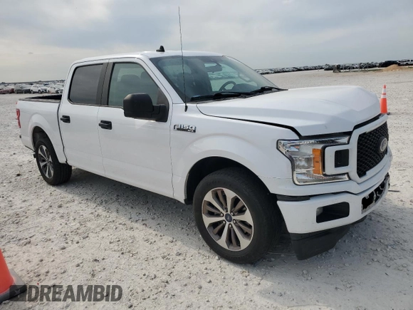 2020 Ford F-150 XL with VIN 1FTEW1CP5LKE93380, listed as a Copart auction lot 53076845 with 84,486 mi miles and Salvage Title. Bid and sale history available at carsss.com. Image 4.
