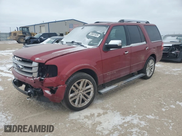 2017 Ford Expedition Platinum with VIN 1FMJU1MT2HEA13717, listed as a Copart auction lot 45651025 with 114,340 mi miles and Salvage title. Bid and sale history available at DreamBid. Image 1.