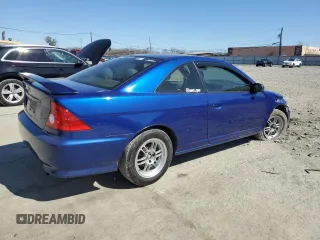 2005 Honda Civic Cpe LX with VIN 1HGEM225X5L044772, listed as a Copart auction lot 50895625 with 135,287 mi miles and Salvage Title. Bid and sale history available at carsss.com. Image 3.