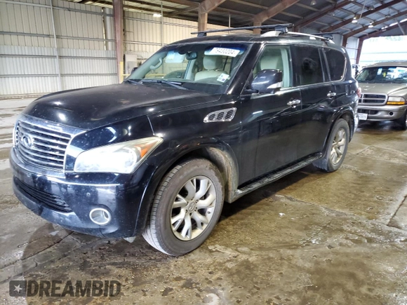 2012 Infiniti QX56 7-passenger with VIN JN8AZ2NF0C9515880, listed as a Copart auction lot 79430204 with 190,635 mi miles and Clean Title. Bid and sale history available at carsss.com. Image 2.
