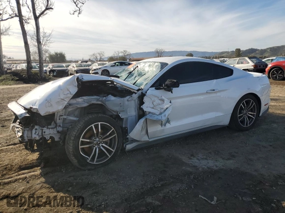 2015 Ford Mustang EcoBoost with VIN 1FA6P8TH0F5339753, listed as a Copart auction lot 46123435 with 116,292 mi miles and Salvage Title. Bid and sale history available at DreamBid. Image 1.