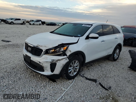 2020 Kia Sorento L with VIN 5XYPG4A39LG644010, listed as a Copart auction lot 50836765 with 67,526 mi miles and Salvage Title. Bid and sale history available at carsss.com. Image 1.
