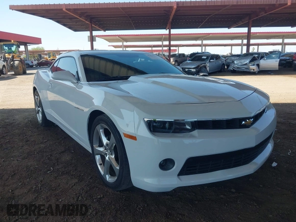2014 Chevrolet Camaro LT z VIN 2G1FB1E32E9315353, wystawiony jako IAAI lot #42465033 z przebiegiem 103 863 mil mil oraz . Historia ofert i sprzedaży dostępna na DreamBid. Obrazek 1.