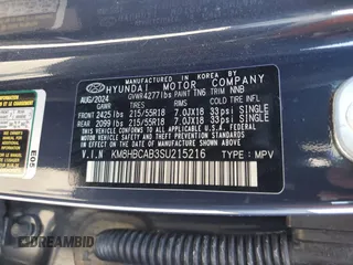 2025 Hyundai Kona SEL with VIN KM8HBCAB3SU215216, listed as a Copart auction lot 54931705 with 13,424 mi miles and Clean Title. Bid and sale history available at carsss.com. Image 13.