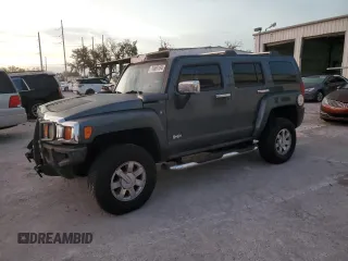 2006 Hummer H3 with VIN 5GTDN136968266743, listed as a Copart auction lot 76889184 with 191,502 mi miles and Salvage Title. Bid and sale history available at carsss.com. Image 1.