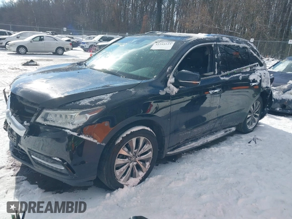 2014 Acura MDX Tech Pkg with VIN 5FRYD4H49EB010409, listed as a IAAI auction lot 41344123 with 118,066 mi miles. Bid and sale history available at carsss.com. Image 17.