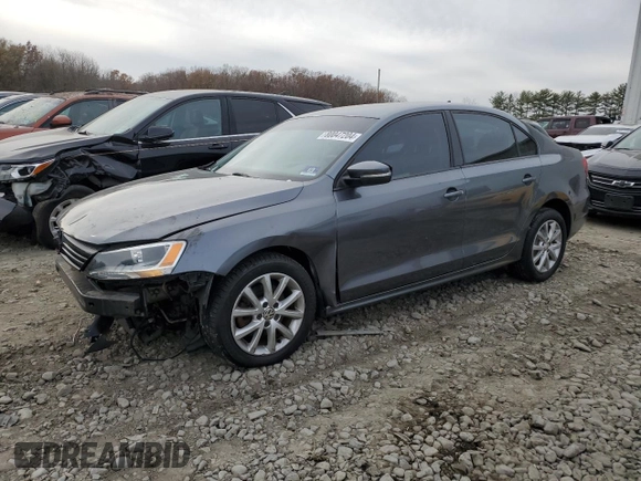 2011 Volkswagen Jetta Sedan SE PZEV with VIN 3VWDZ7AJ2BM350492, listed as a Copart auction lot 80047204 with 109,171 mi miles and Salvage Title. Bid and sale history available at carsss.com. Image 1.