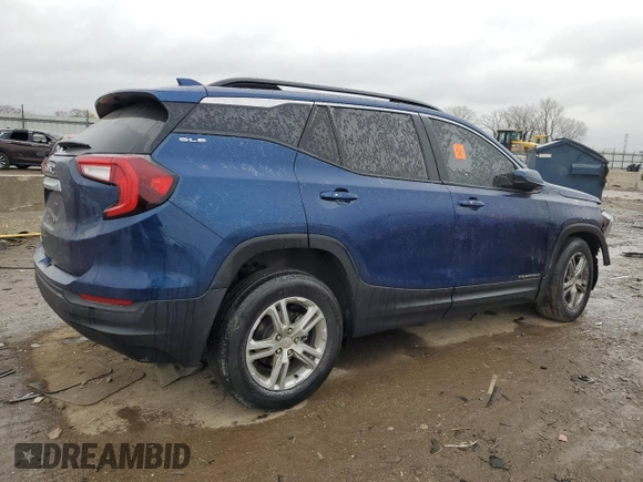 2022 GMC Terrain SLE with VIN 3GKALMEV9NL128470, listed as a Copart auction lot 44194835 with 63,385 mi miles and Salvage Title. Bid and sale history available at carsss.com. Image 3.