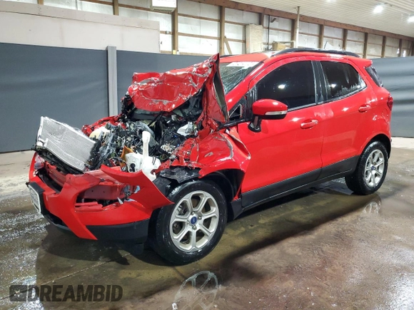 2020 Ford EcoSport SE z VIN MAJ3S2GE6LC320808, wystawiony jako Copart lot #84242084 z przebiegiem Nie podano mil oraz Tytuł czysty. Historia ofert i sprzedaży dostępna na DreamBid. Obrazek 1.