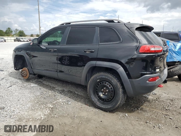 2018 Jeep Cherokee Trailhawk with VIN 1C4PJMBB0JD500672, listed as a Copart auction lot 63207915 with 72,954 mi miles and Salvage title. Bid and sale history available at DreamBid. Image 2.