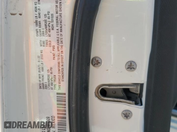 2022 Ram 2500 Limited с VIN 3C6UR5TL4NG181009, выставлен на аукционе Copart как лот 56258765 с пробегом Не указан миль и На запчасти • Non repairable. История ставок и продаж доступна на DreamBid. Изображение 12.