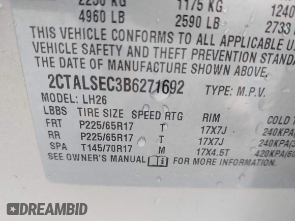 2011 GMC Terrain SLE-2 z VIN 2CTALSEC3B6271692, wystawiony jako IAAI lot #42005850 z przebiegiem 160 497 mil mil oraz . Historia ofert i sprzedaży dostępna na DreamBid. Obrazek 9.