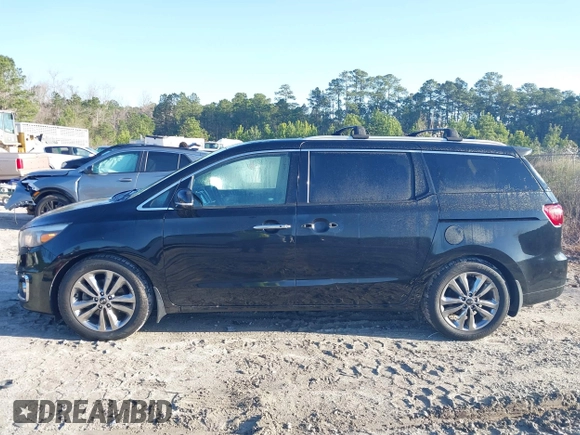 2015 Kia Sedona SX-L with VIN KNDME5C16F6037693, listed as a IAAI auction lot 41779327 with 149,552 mi miles and . Bid and sale history available at DreamBid. Image 14.
