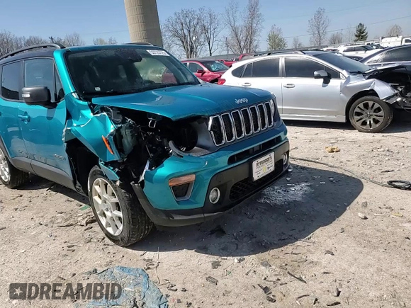 2021 Jeep Renegade Limited with VIN ZACNJDD13MPM24699, listed as a Copart auction lot 53725725 with 91,757 mi miles and Non repairable. Bid and sale history available at DreamBid. Image 14.