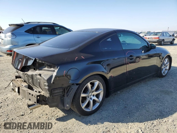 2005 Infiniti G35 Coupe with VIN JNKCV54E55M422507, listed as a Copart auction lot 80086464 with 164,001 mi miles and Salvage Title. Bid and sale history available at carsss.com. Image 3.