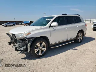 2013 Toyota Highlander Limited with VIN 5TDYK3EH1DS122107, listed as a Copart auction lot 60071915 with 166,166 mi miles and Salvage title. Bid and sale history available at DreamBid. Image 1.