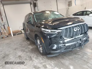 2024 Infiniti QX60 Luxe with VIN 5N1DL1FS5RC353672, listed as a IAAI auction lot 42257299 with 13,281 mi miles and . Bid and sale history available at DreamBid. Image 1.