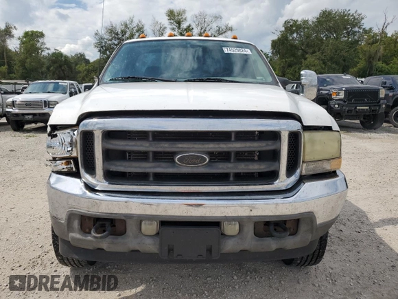 2002 Ford F-350 XL with VIN 1FTSF31L42EA65313, listed as a Copart auction lot 74520824 with 155,237 mi miles and Salvage Title. Bid and sale history available at DreamBid. Image 5.