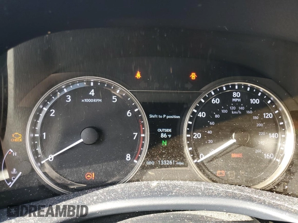 2015 Lexus GS 350 with VIN JTHCE1BL9FA001290, listed as a Copart auction lot 76063404 with 133,261 mi miles and Salvage Title. Bid and sale history available at carsss.com. Image 9.
