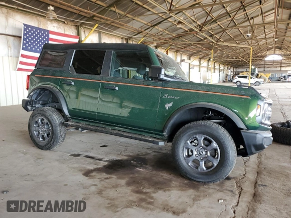 2023 Ford Bronco с VIN 1FMDE5BH4PLB62480, выставлен на аукционе Copart как лот 52214675 с пробегом 19 287 миль миль и Списание • Salvage title. История ставок и продаж доступна на DreamBid. Изображение 4.