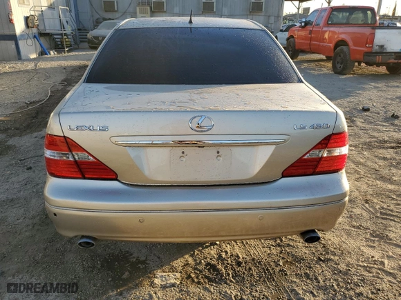 2005 Lexus LS 430 with VIN JTHBN36F255019469, listed as a Copart auction lot 84561244 with 225,468 mi miles and Salvage Title. Bid and sale history available at carsss.com. Image 6.