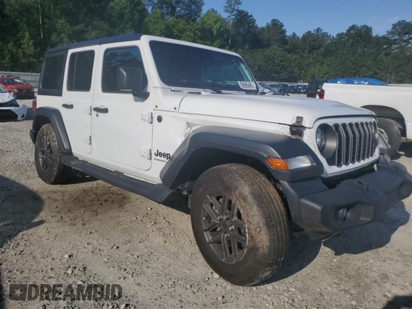 2024 Jeep Wrangler Sport S with VIN 1C4PJXDN6RW297070, listed as a Copart auction lot 56965465 with 21,872 mi miles and Salvage title. Bid and sale history available at DreamBid. Image 4.