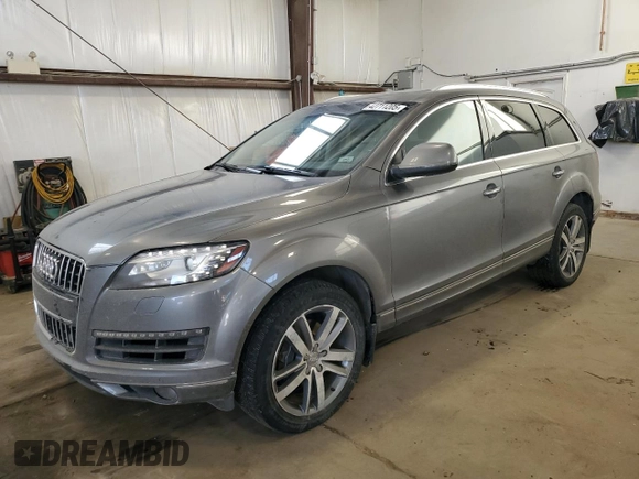2012 Audi Q7 with VIN WA1VGCFE7CD004348, listed as a Copart auction lot 42711205 with 275,042 mi miles and Salvage title. Bid and sale history available at DreamBid. Image 1.