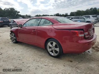 2010 Lexus IS 250C with VIN JTHFF2C21A2507320, listed as a Copart auction lot 76196514 with 69,999 mi miles and Non Repairable. Bid and sale history available at carsss.com. Image 2.