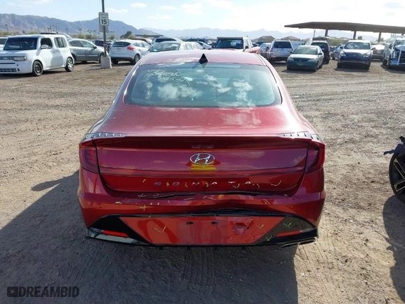 2023 Hyundai Sonata SEL with VIN KMHL64JA8PA273438, listed as a IAAI auction lot 41712943 with 47,592 mi miles. Bid and sale history available at carsss.com. Image 16.