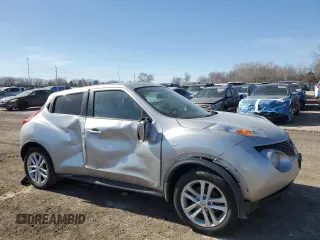 2011 Nissan Juke SV with VIN JN8AF5MV0BT018977, listed as a Copart auction lot 48322355 with 179,557 mi miles and Salvage Title. Bid and sale history available at carsss.com. Image 4.