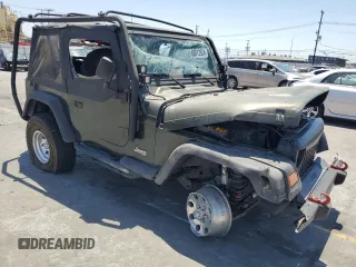 1997 Jeep Wrangler SE with VIN 1J4FY29P2VP438901, listed as a Copart auction lot 63812924 with 0 mi miles and Salvage Title. Bid and sale history available at carsss.com. Image 4.