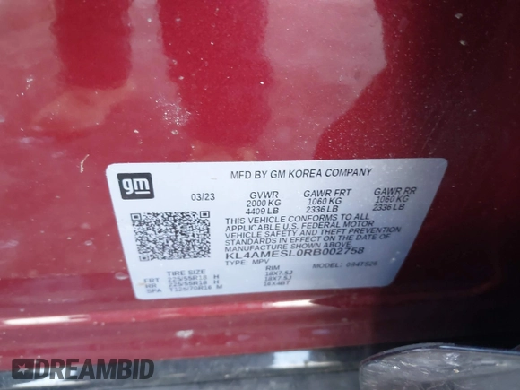 2024 Buick Encore GX Sport Touring z VIN KL4AMESL0RB002758, wystawiony jako IAAI lot #41405974 z przebiegiem 19 558 mil mil oraz . Historia ofert i sprzedaży dostępna na DreamBid. Obrazek 9.