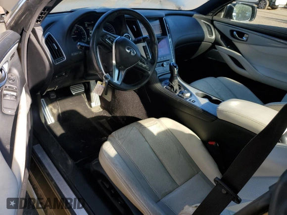 2017 Infiniti Q60 Red Sport 400 with VIN JN1FV7EL0HM700972, listed as a Copart auction lot 62163635 with 124,364 mi miles and Clean title. Bid and sale history available at DreamBid. Image 8.