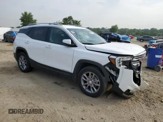 2024 GMC Terrain SLT z VIN 3GKALVEG7RL154756, wystawiony jako Copart lot #60761595 z przebiegiem 26 552 mil mil oraz Nie do naprawy • Non repairable. Historia ofert i sprzedaży dostępna na DreamBid. Obrazek 4.