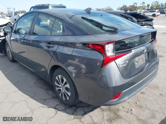 2019 Toyota Prius LE with VIN JTDL9RFUXK3005094, listed as a IAAI auction lot 41948749 with 98,156 mi miles. Bid and sale history available at carsss.com. Image 3.